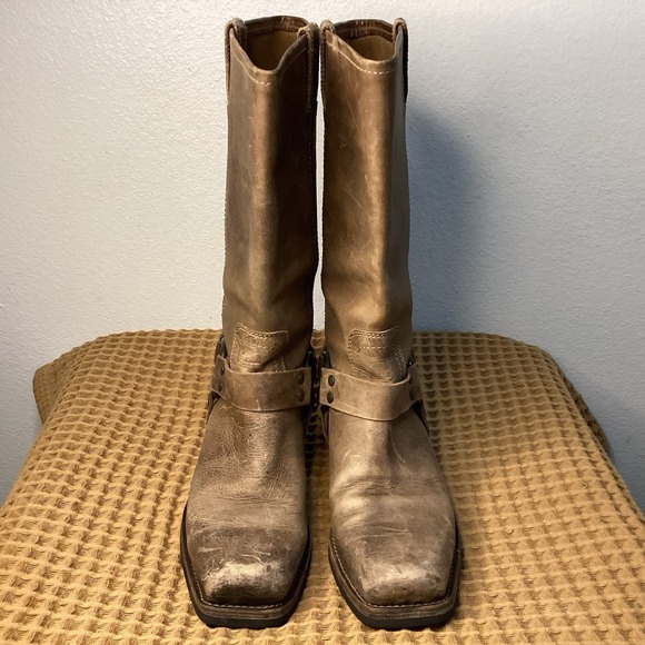 BCBG Girls Harness Boots Women's Size 8.5 B Moto Square Toe Western USA - Picture 3 of 11